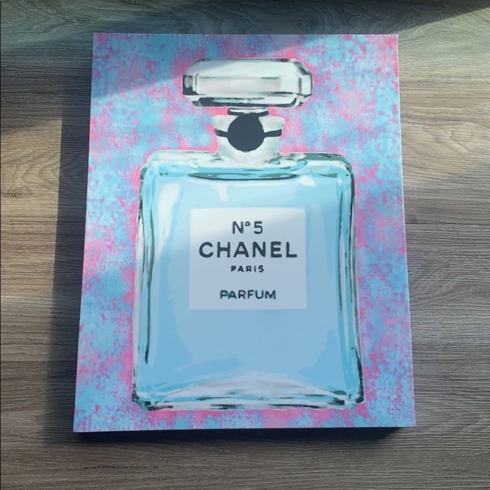 Adorable painting of Chanel perfume bottle